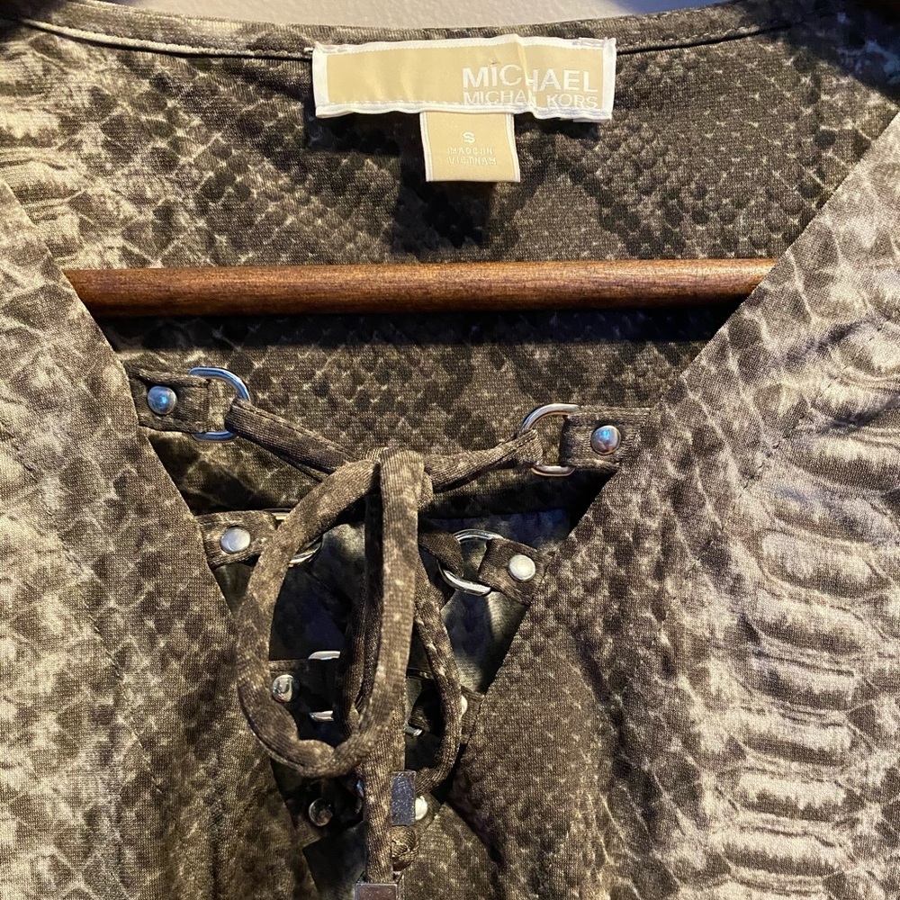 Michael Kors Snakeskin Shift Dress SZ S - Picture 5 of 5